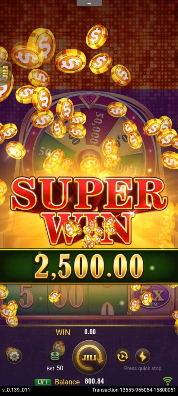 money coming super win
